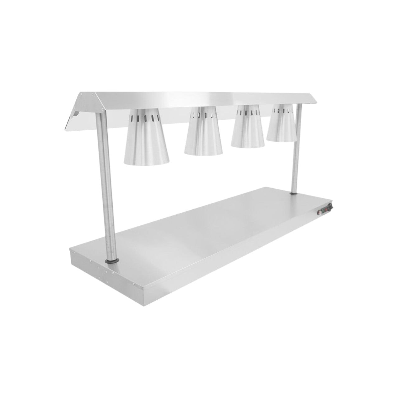 Parry C4LU Carvery Servery with Heated Base & 4 Heat Lamps – Stainless Steel Commercial Food Display Unit, 2kW