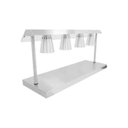 Carvery Servery with Heated Base & 4 Heat Lamps – Stainless Steel, 2kW Commercial Food Display