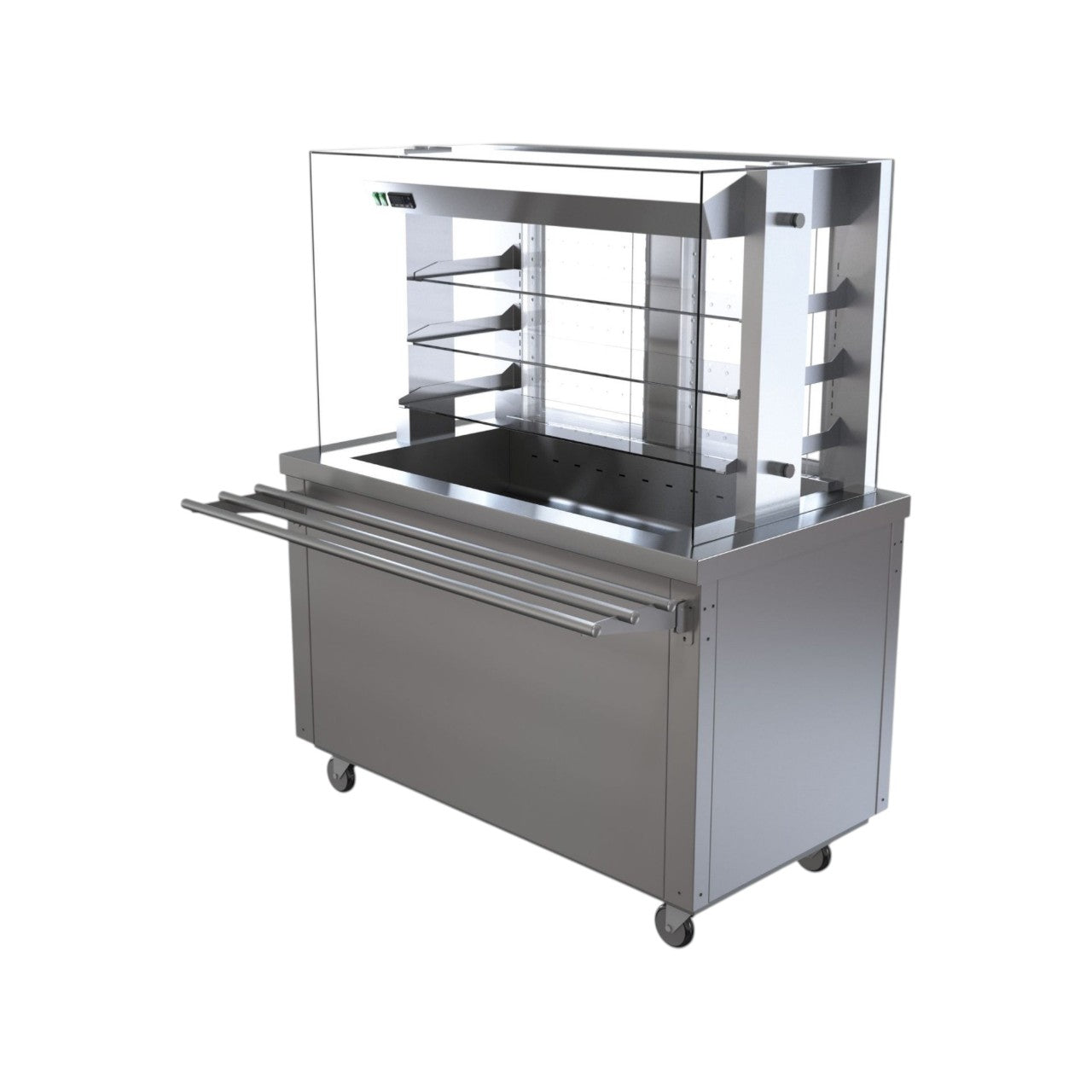 FS-RMT5 Flexi-Serve Refrigerated Multi-Tier Display – 3 Adjustable Shelves, Stainless Steel, LED Gantry, 183 cm x 76 cm x 90 cm, 13A Plug