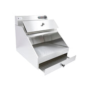 Countertop Chip Scuttle Fry Warmer – Stainless Steel, Removable Drain & Drip Tray, 350W