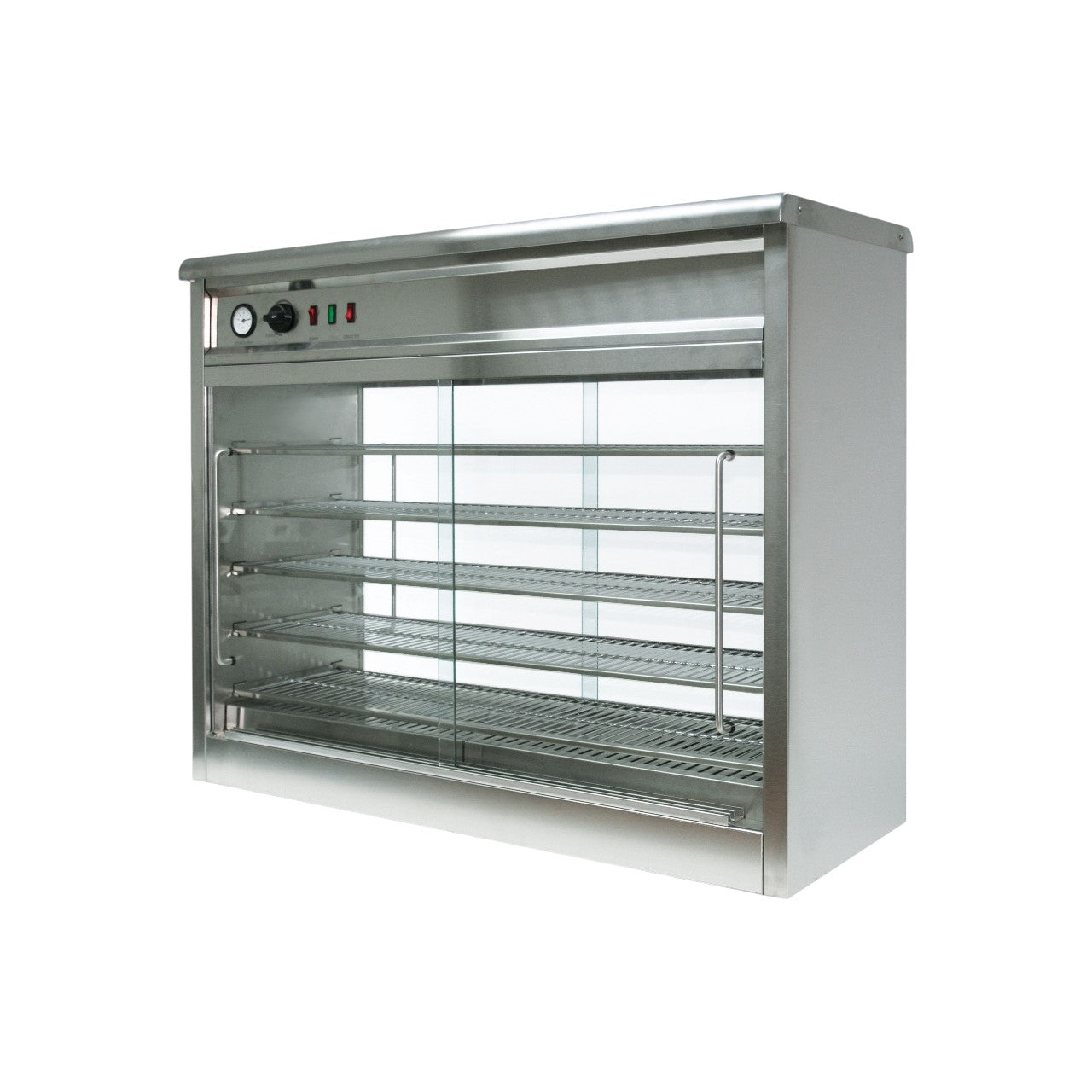 PC140G – Pie Master Pie Cabinet with Glass Back, 140-Pie Capacity, Stainless Steel, Thermostatic Control