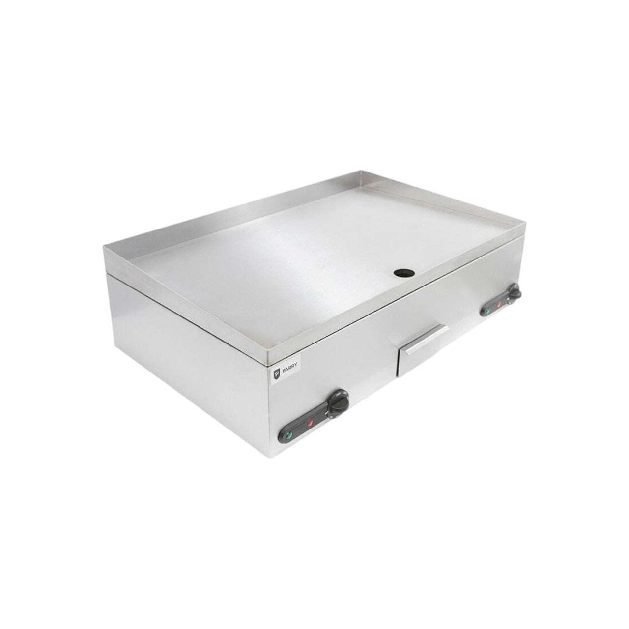3013 – Double Electric Griddle with Dual Zone Control, 750mm Stainless Steel Cooking Plate, 2 x 3kW Elements, Commercial Countertop Griddle