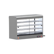 Digital Electric Heated Pie Cabinet – 60-Pie Capacity, Internal Light, Sliding Glass Doors, Stainless Steel