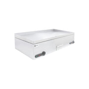 Parry 3014 Double Electric Griddle – Commercial Stainless Steel Countertop Griddle with Dual Zone Cooking, Thermostatic Control, Removable Fat Drawer, 50-300°C, 2 x 13A Plugs