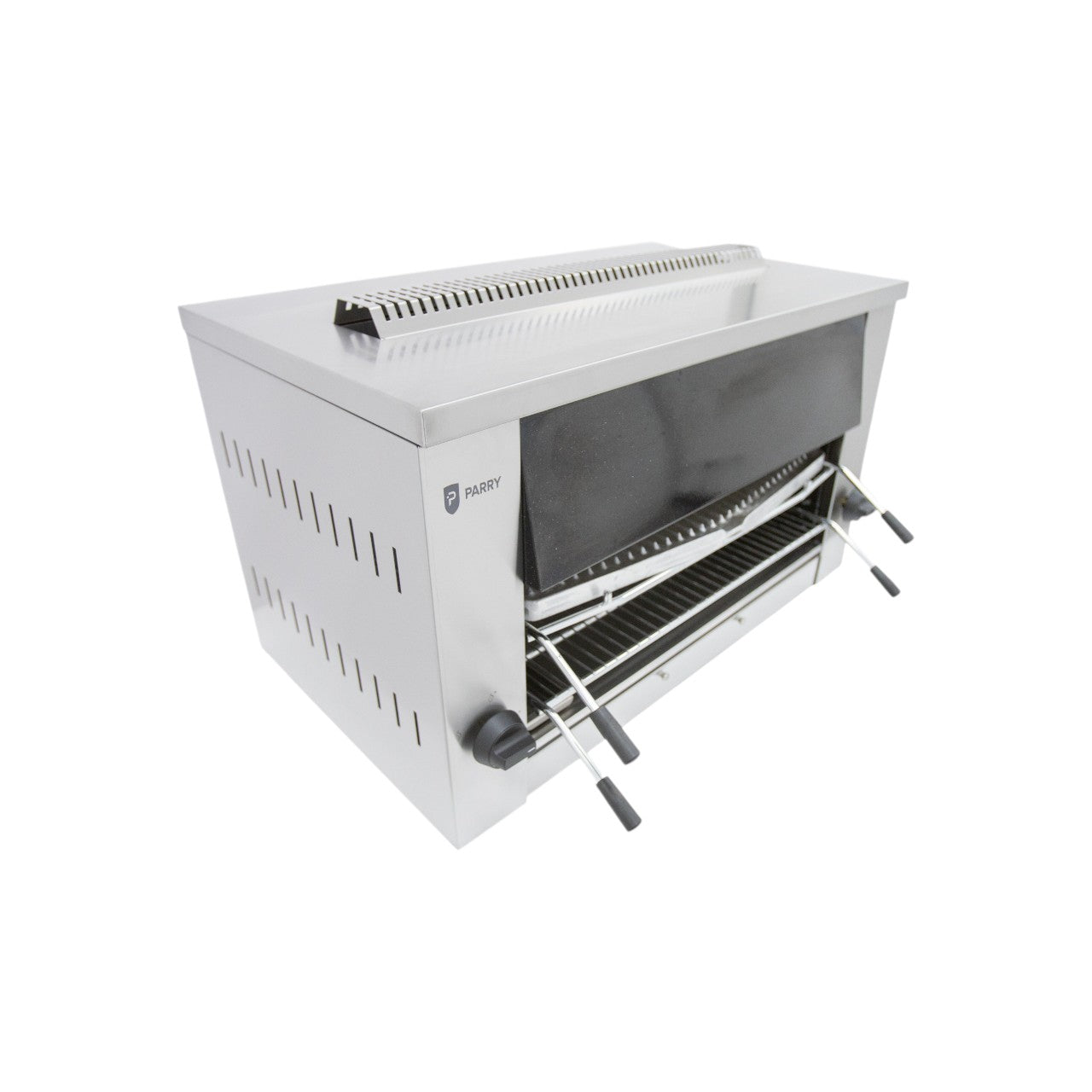 7072 – Natural Gas Salamander Wall Grill – Stainless Steel, Dual Zone Cooking, Wall or Stand Mounted