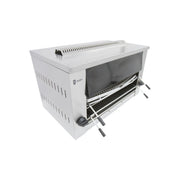 7072 – Natural Gas Salamander Wall Grill – Stainless Steel, Dual Zone Cooking, Wall or Stand Mounted