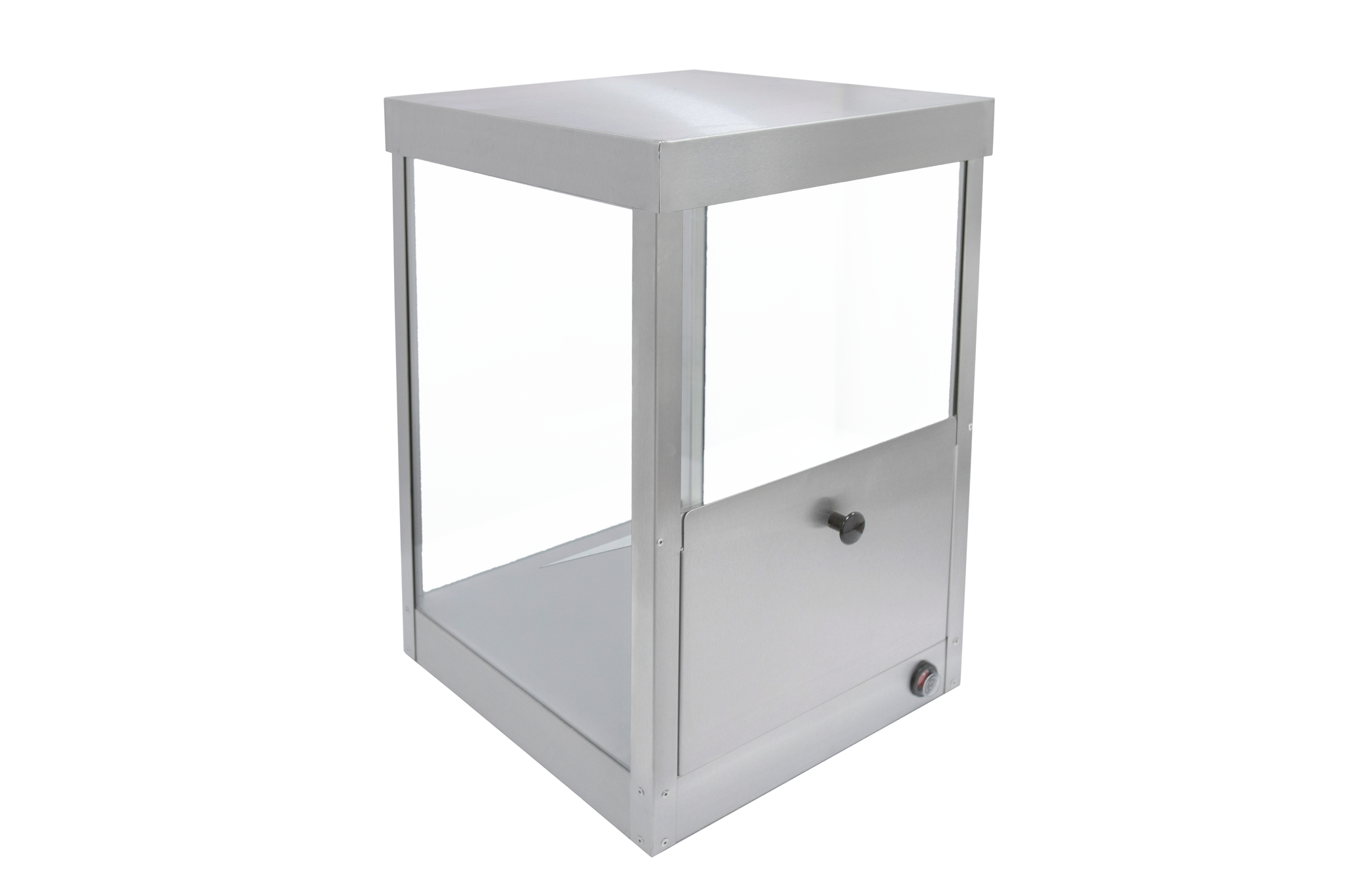 1995S Countertop Nacho & Popcorn Warmer Cabinet – Stainless Steel, Illuminated Display, Heated Base