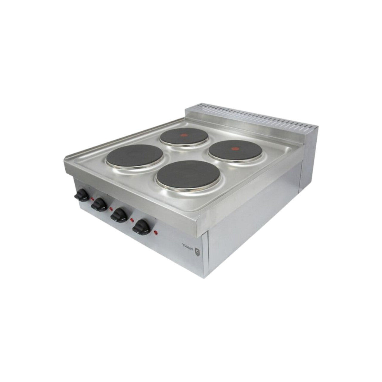 Commercial Double Electric Hob Unit – 4 Ring Countertop Cooker with Sealed Hot Plates, 6-Position Heat Control, Stainless Steel Catering Hob, Hardwired Single/Three Phase, 7kW