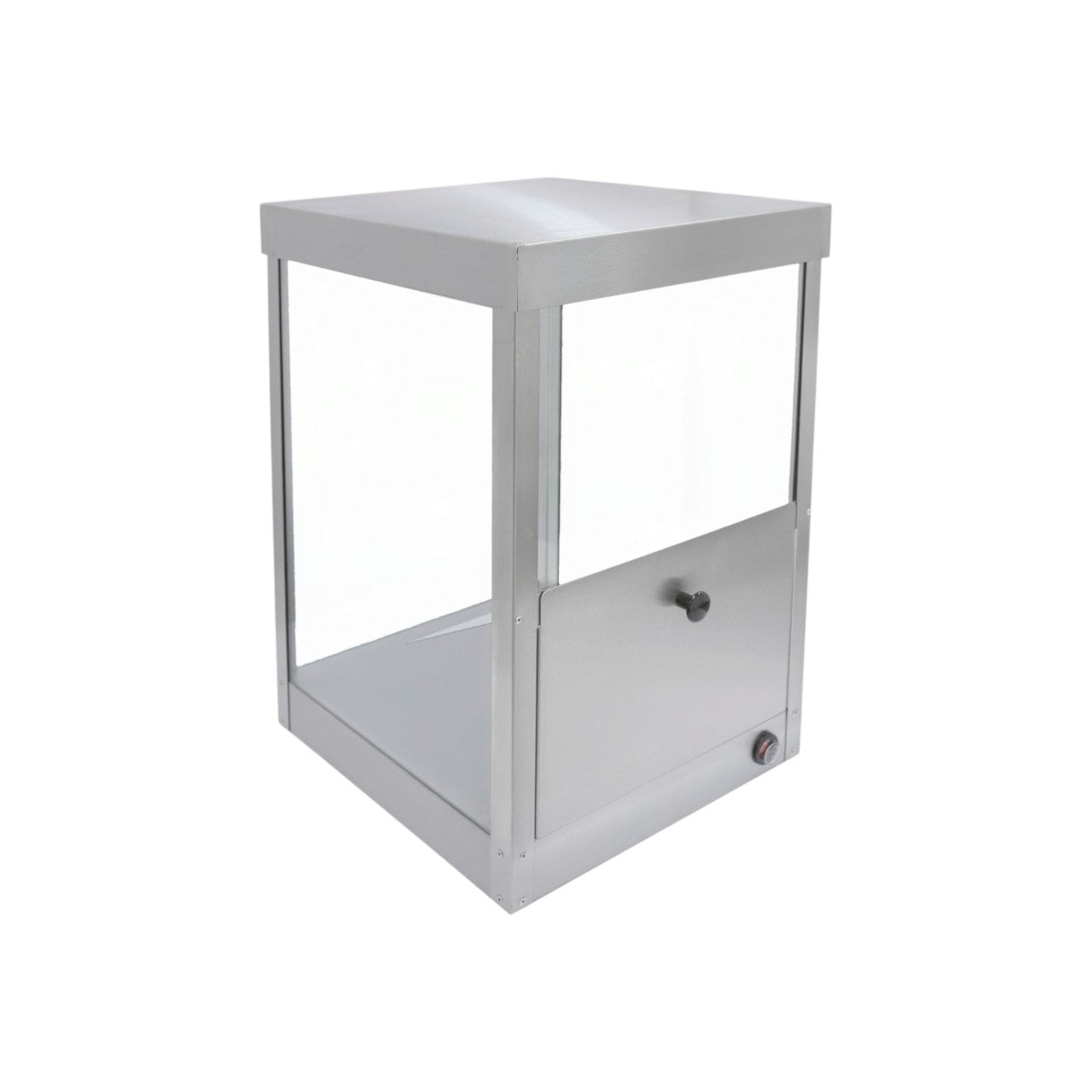 1995S Countertop Nacho & Popcorn Warmer Cabinet – Stainless Steel, Illuminated Display, Heated Base