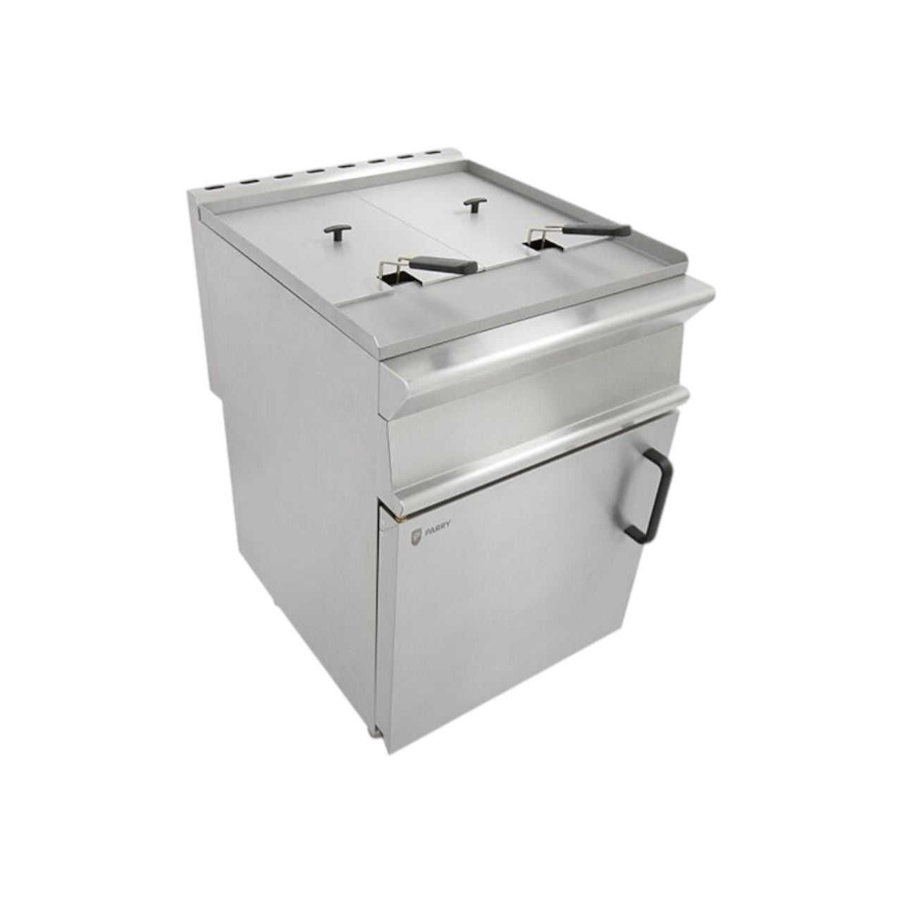 LPG Double Pedestal Gas Fryer – 2x12L Commercial Deep Fryer, Thermostatic Control, Piezo Ignition