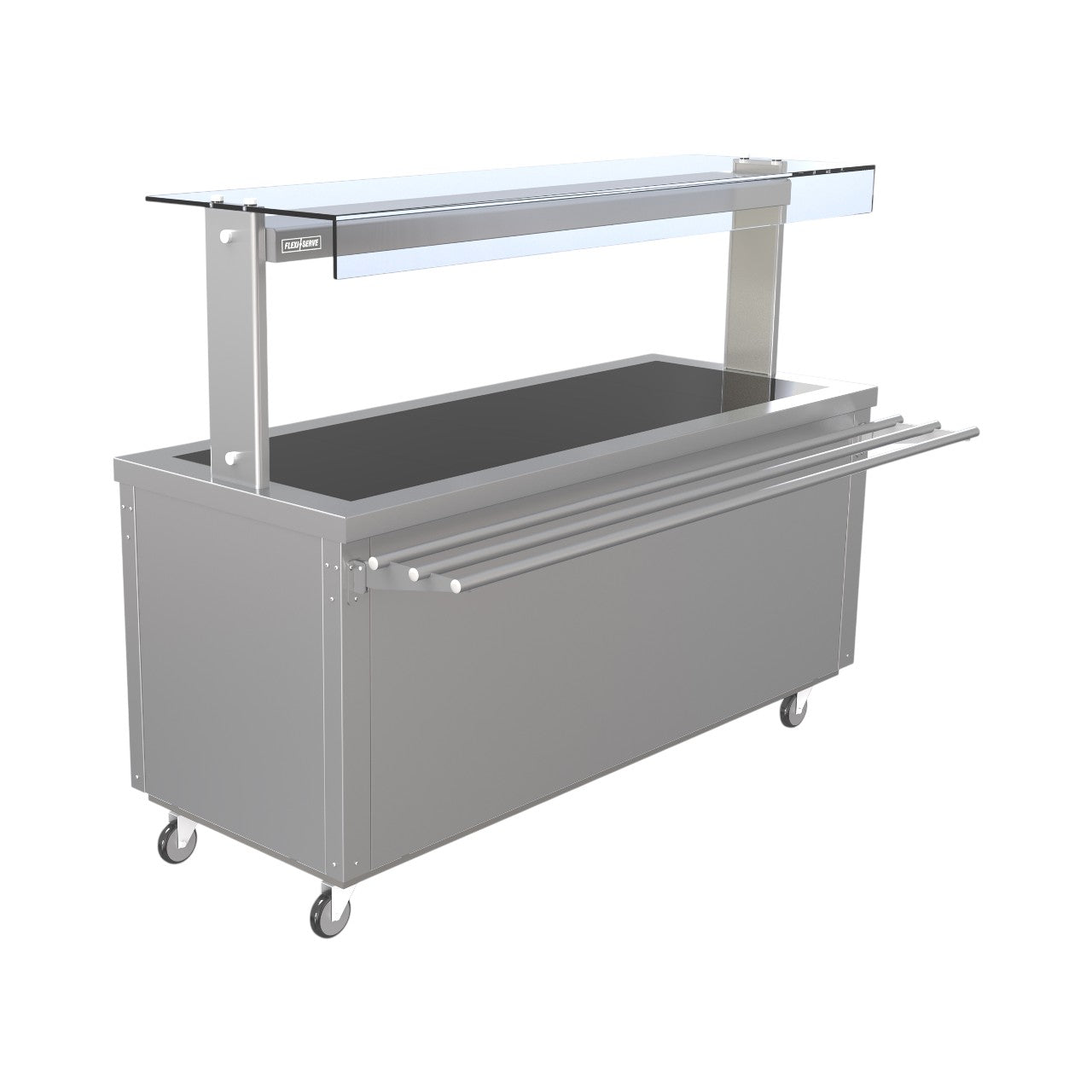 FS-HT5 Flexi-Serve Hot Top Food Service Counter with Quartz Heated Gantry & Fan-Assisted Hot Cupboard – Stainless Steel, 1830mm