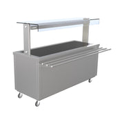 FS-HT5 Flexi-Serve Hot Top Food Service Counter with Quartz Heated Gantry & Fan-Assisted Hot Cupboard – Stainless Steel, 1830mm
