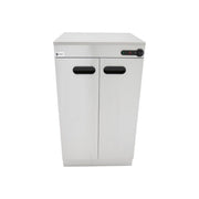 Tall Double Door Electric Plate Warmer – 240 Plate Capacity, Stainless Steel, Thermostatic Control, Chrome Shelves