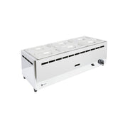 BMF6C/G LPG Wet Well Bain Marie – 6 x 1/4 Gastronorm Pan Capacity, Stainless Steel, Mobile Catering