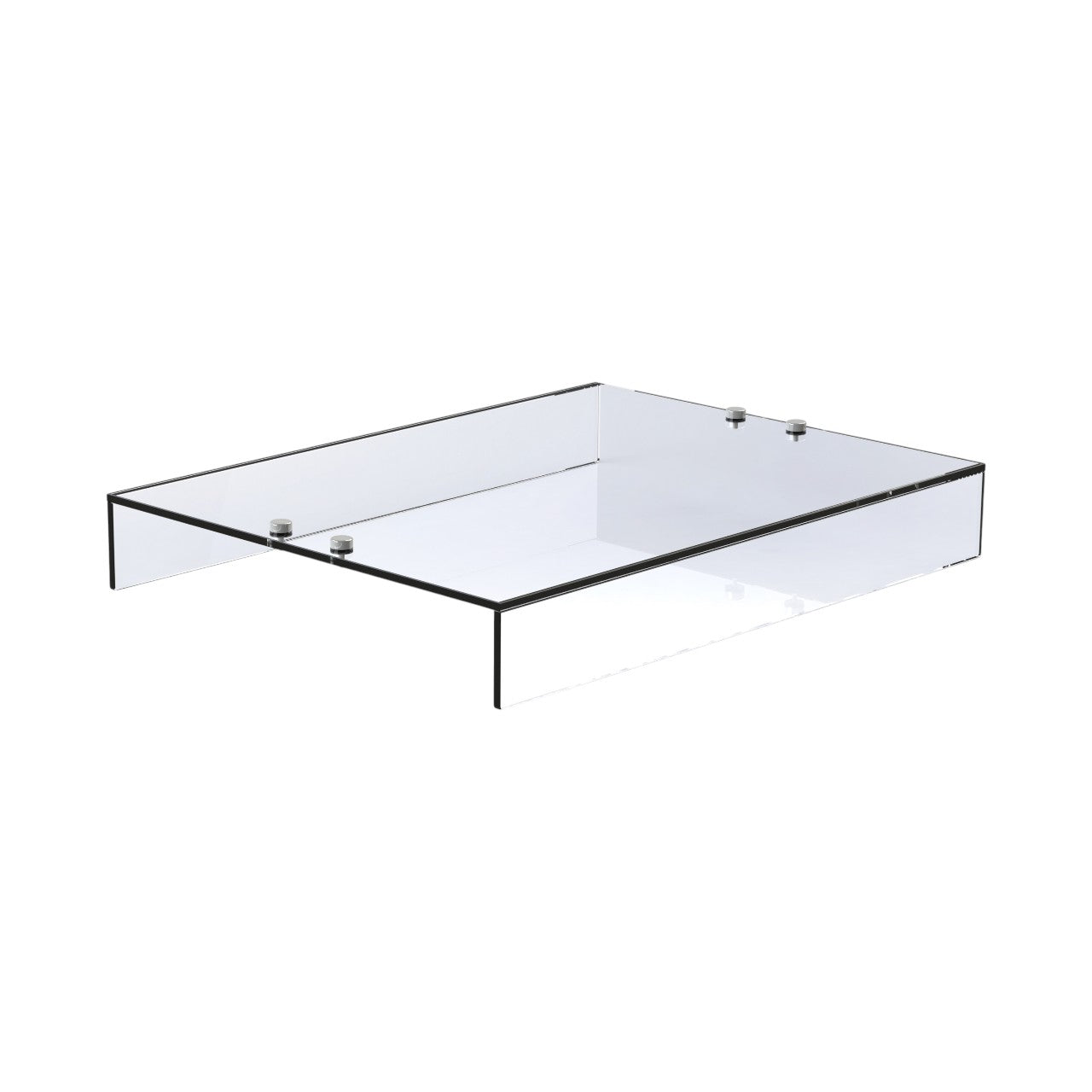 Flexi-Serve FS-IG2 Island Gantry Glass, 860mm Wide Protective Display Glass Panel for Flexi-Serve Gantry Units, Durable Clear Safety Glass Guard