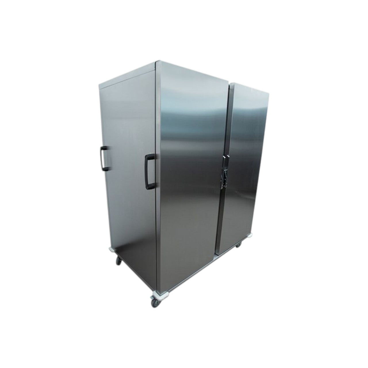 BT2 Double Banqueting Trolley – High-Capacity Mobile Heated Cabinet, Stainless Steel, 2 x 13A Plug, Silver