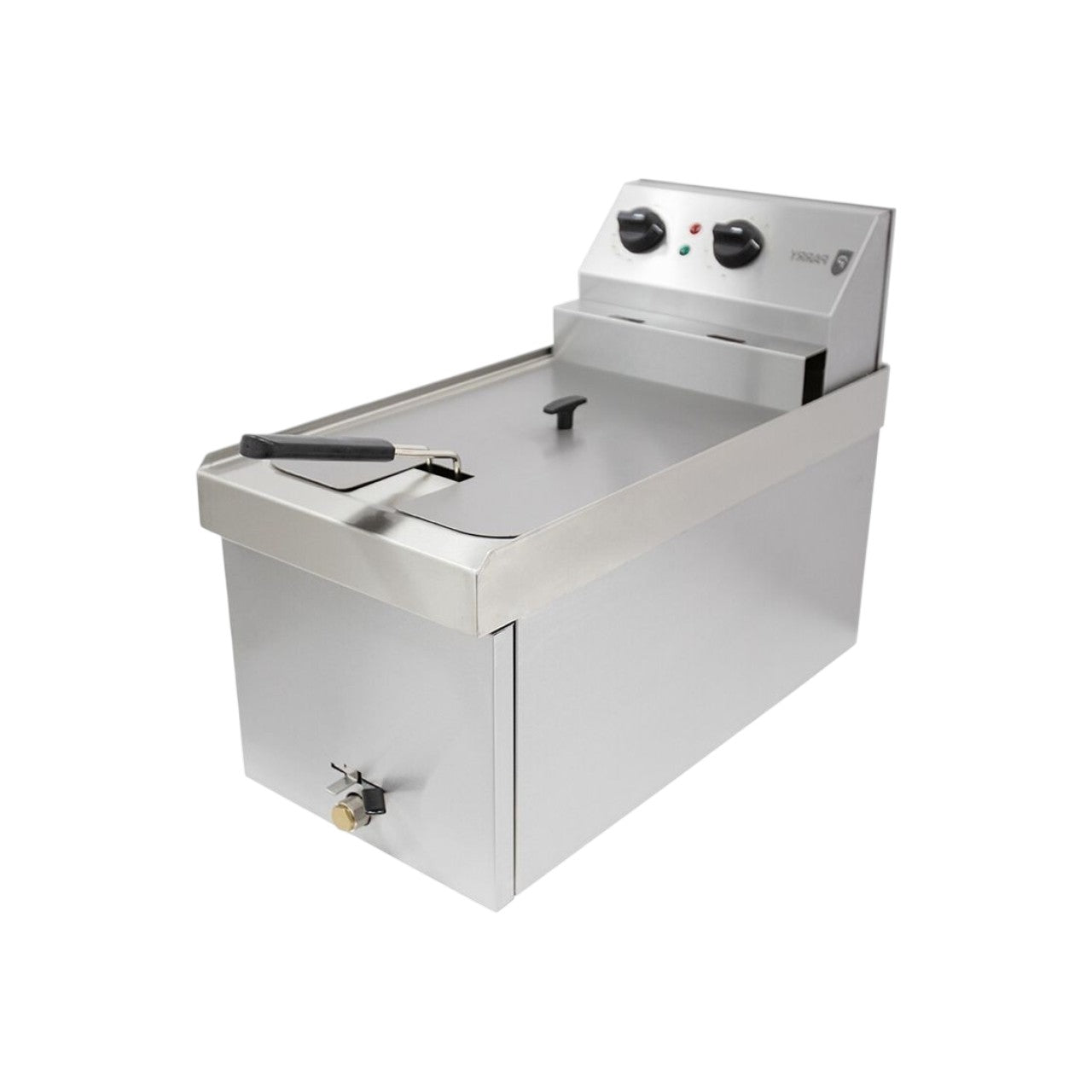 NPSF6 Single Table Top Electric Fryer – 9L Commercial Deep Fryer, Stainless Steel, Thermostatic Control, Safety Thermostat, Countertop Design, 6kW Hardwired