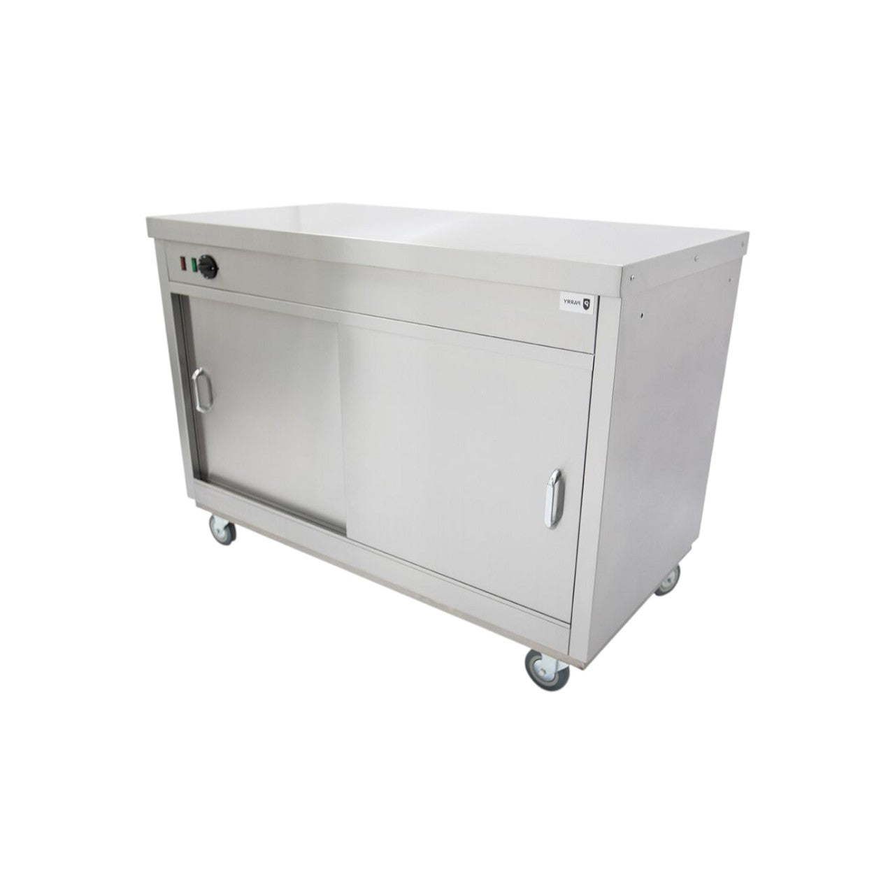 HOT15P 1500mm Pass-Through Hot Cupboard – Stainless Steel Heated Cabinet with Adjustable Shelves, Thermostatic Control & Castors, 13A Plug, Up to 80°C – Commercial Catering Equipment