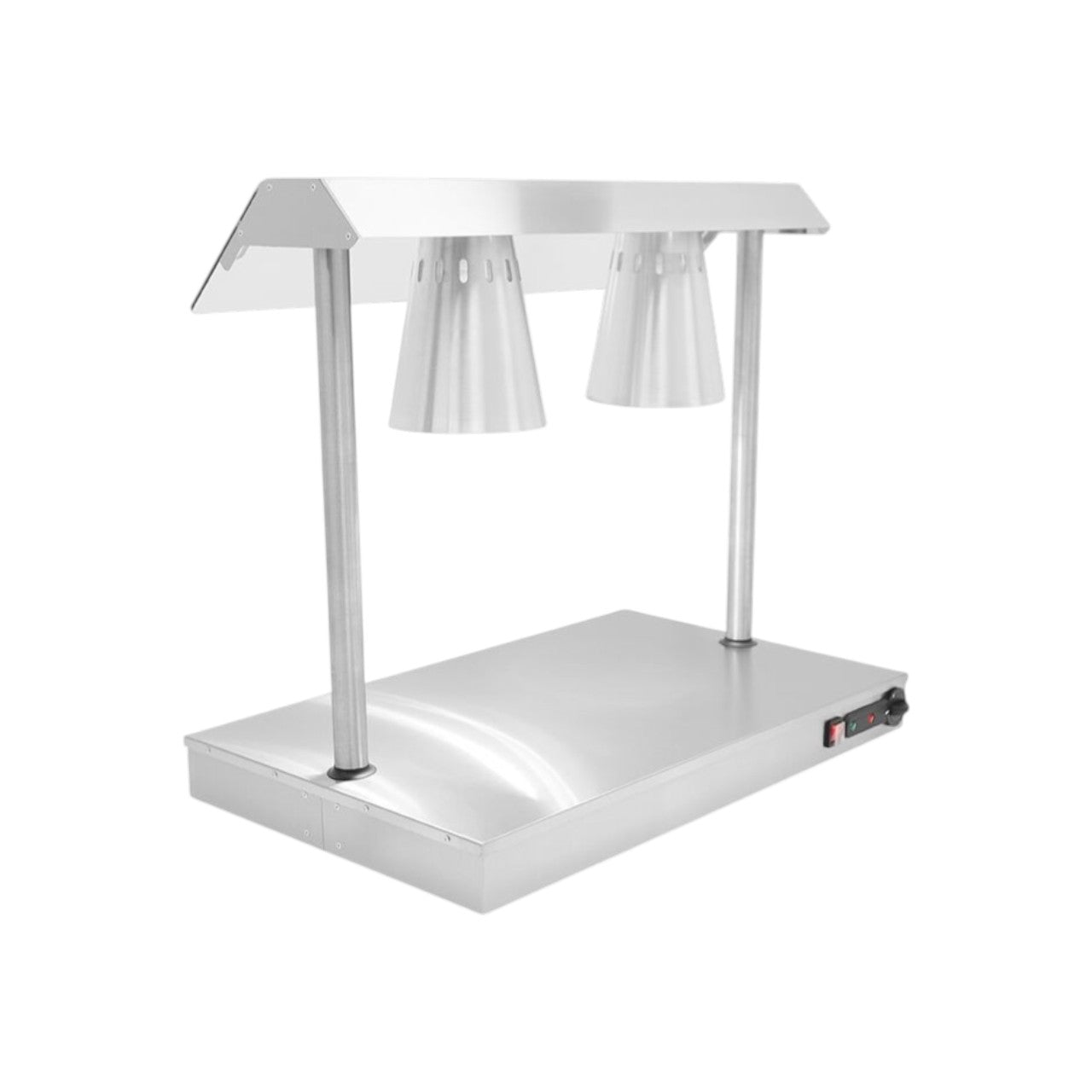 C2LU Carvery Servery – Stainless Steel Self-Service Hot Plate with Heat Lamps, 1kW, 825x505x737mm, Silver