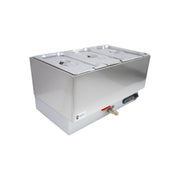 Countertop Electric Wet Bain Marie – 3 x 1/3 GN Pan Capacity, Stainless Steel, Thermostat Controlled