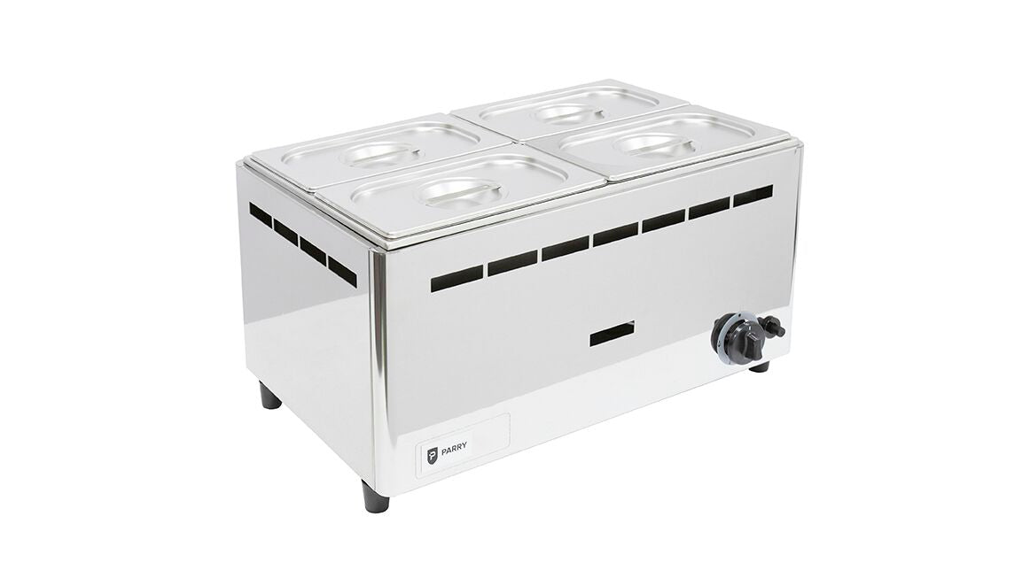 BMF1/1G LPG Wet Bain Marie – 4 x 1/4 Gastronorm Pan Stainless Steel Catering Counter Unit