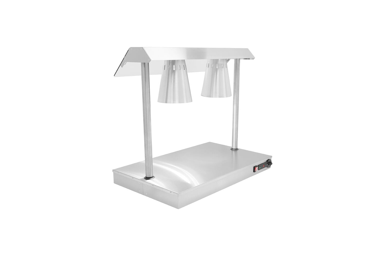 C2LU Carvery Servery – Stainless Steel Self-Service Hot Plate with Heat Lamps, 1kW, 825x505x737mm, Silver