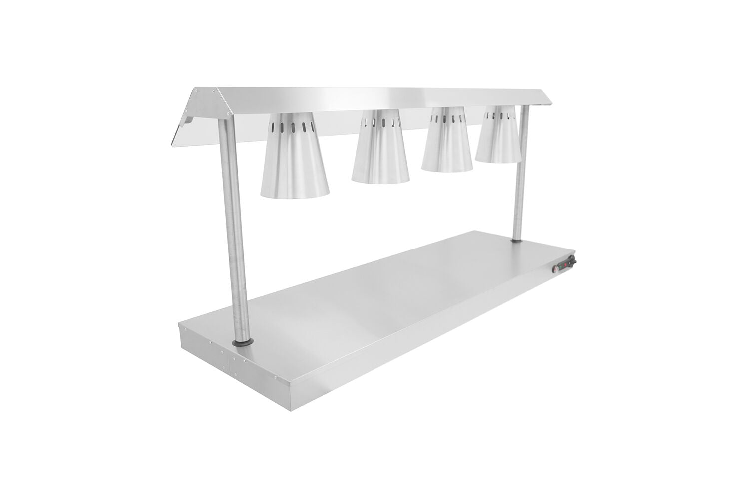Parry C4LU Carvery Servery with Heated Base & 4 Heat Lamps – Stainless Steel Commercial Food Display Unit, 2kW