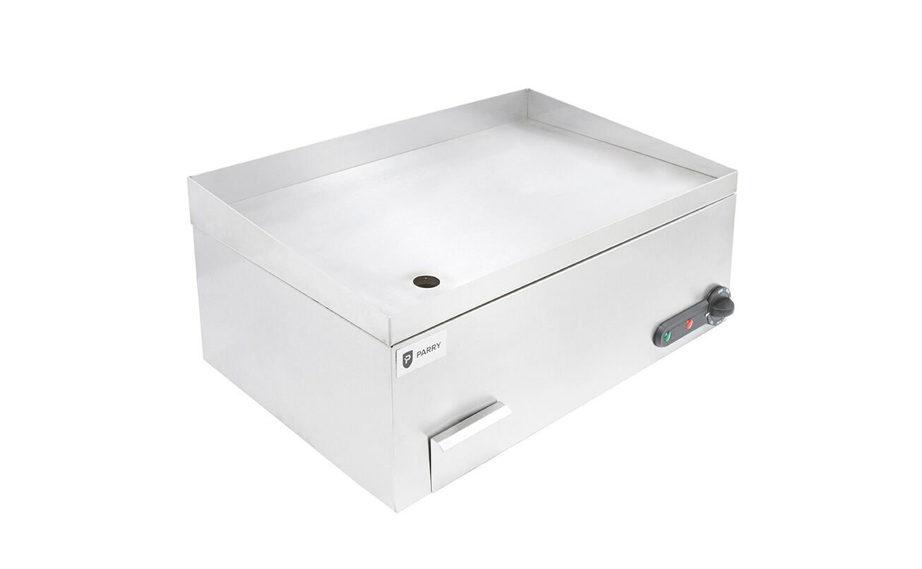 Countertop Electric Griddle – Stainless Steel, Thermostatic Control, 560x345mm Cooking Plate