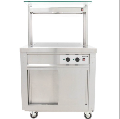 FS-HT2 Flexi-Serve Hot Top with Quartz Heated Gantry – Stainless Steel, 700mm Wide, Adjustable Shelves, Fan-Assisted Hot Cupboard