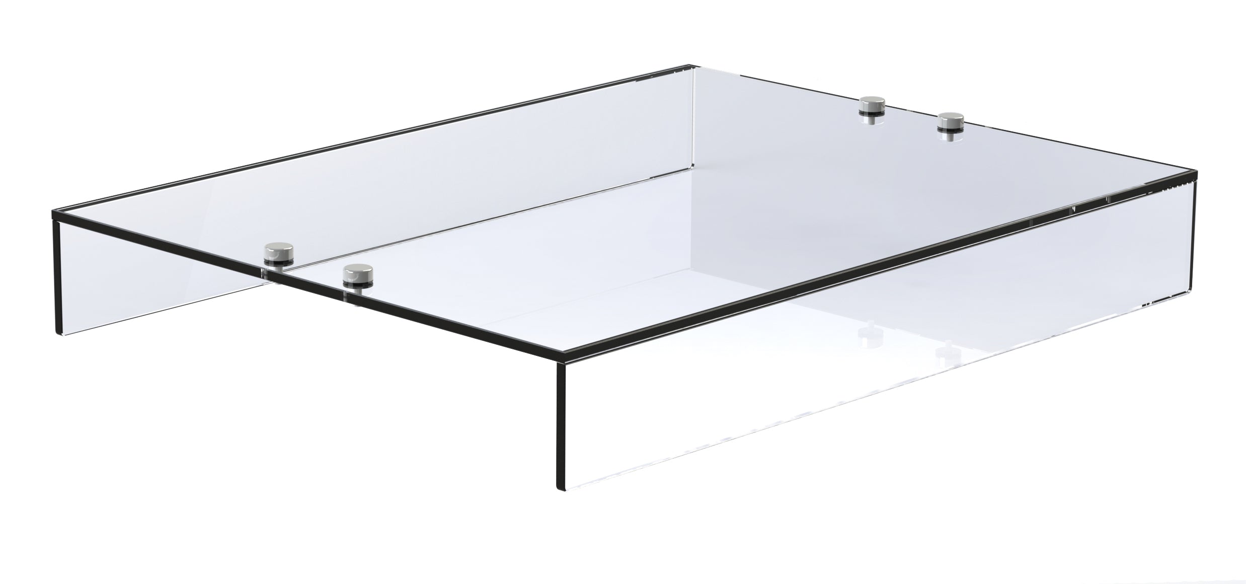 FS-IG3 Flexi-Serve Island Gantry Glass, 1160mm Wide Protective Display Glass Panel for Flexi-Serve Food Service Units, Clear Tempered Glass Guard