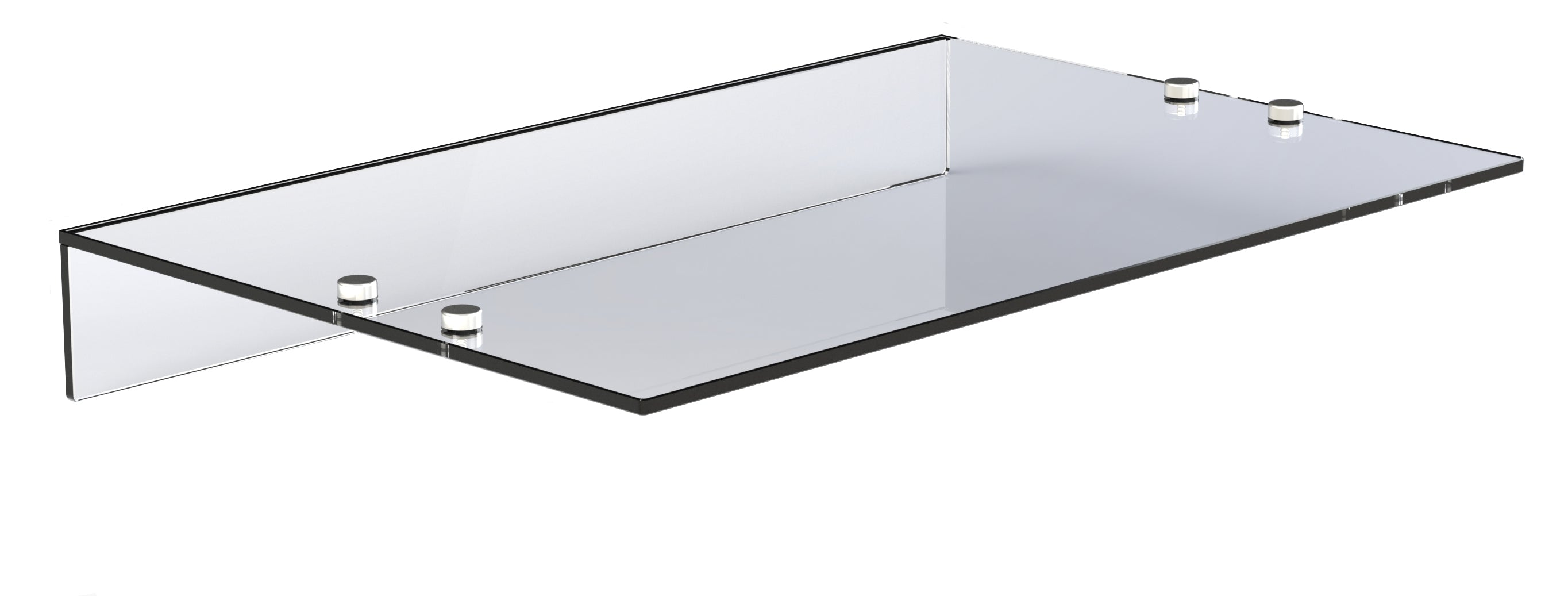 FS-SG5 Flexi-Serve Standard Gantry Glass, 1830mm Wide Protective Glass Panel for Flexi-Serve Units, Clear Tempered Display Glass