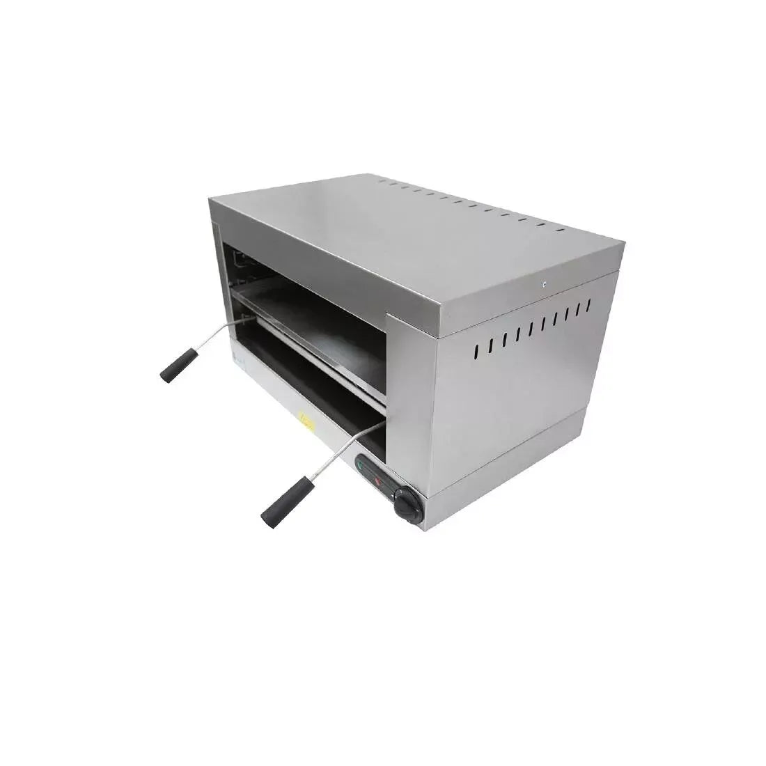 Electric Salamander Grill – 2.5kW Wall-Mount or Tabletop, Removable Pan & Toasting Rack, 3 Heat Settings