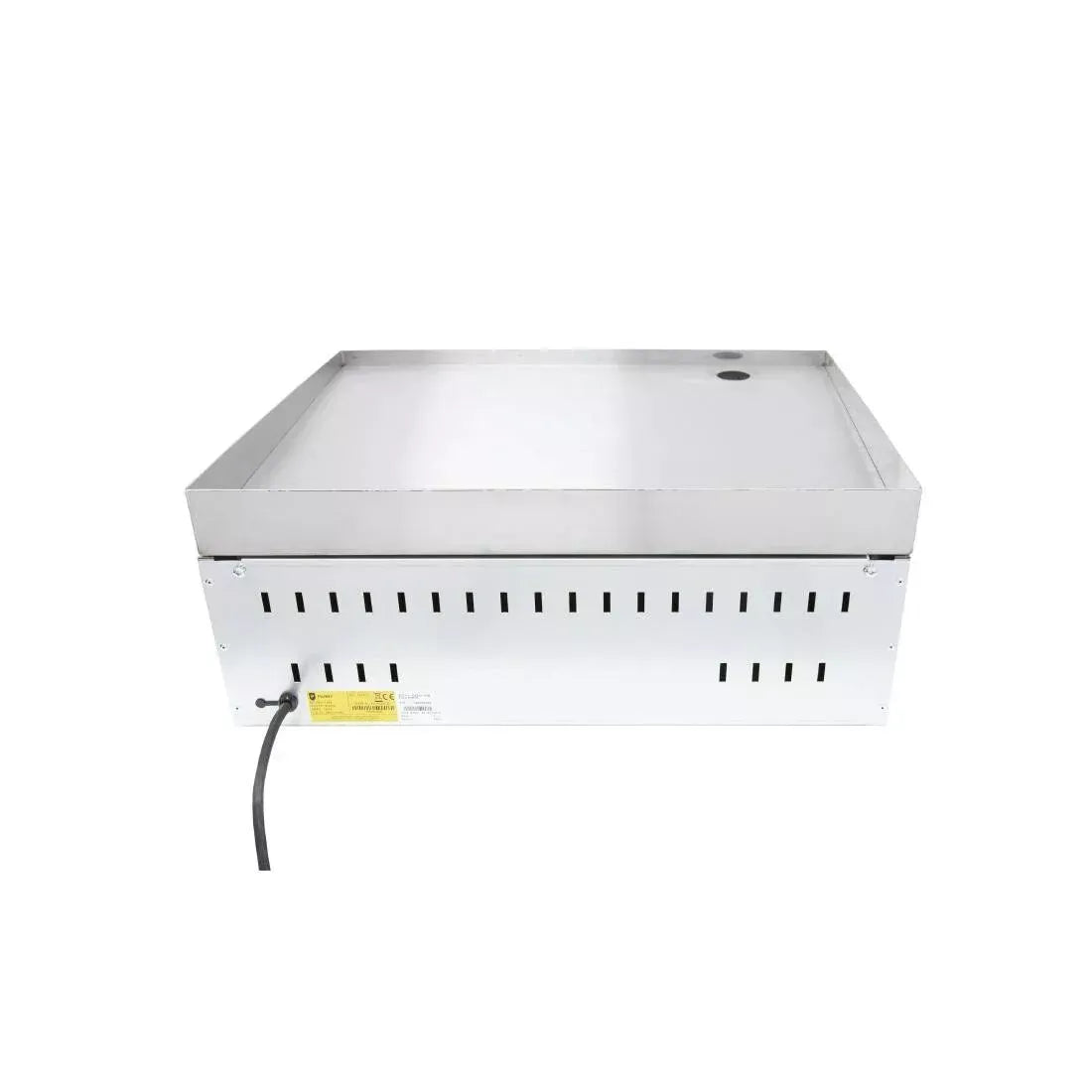 Commercial Electric Griddle – 600x500mm Polished Steel Plates, Thermostatic Control, 3kW Countertop Cooker