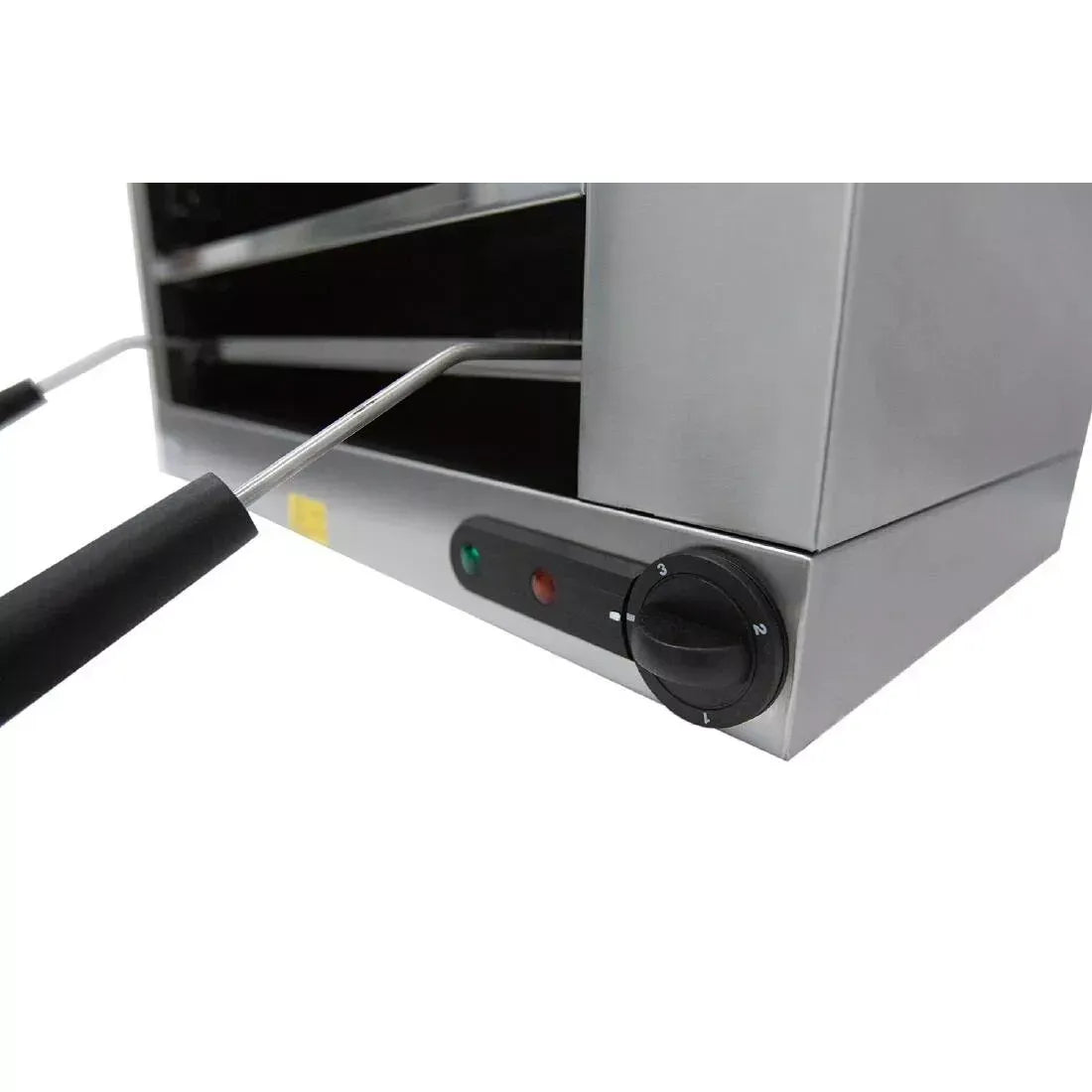 Electric Salamander Grill – 2.5kW Wall-Mount or Tabletop, Removable Pan & Toasting Rack, 3 Heat Settings