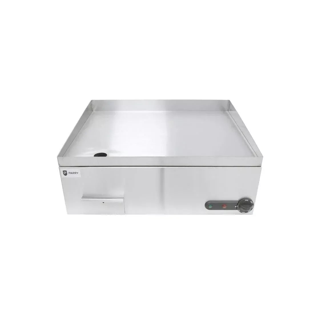 Commercial Electric Griddle – 600x500mm Polished Steel Plates, Thermostatic Control, 3kW Countertop Cooker