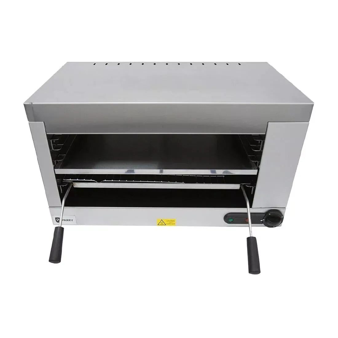 Electric Salamander Grill – 2.5kW Wall-Mount or Tabletop, Removable Pan & Toasting Rack, 3 Heat Settings