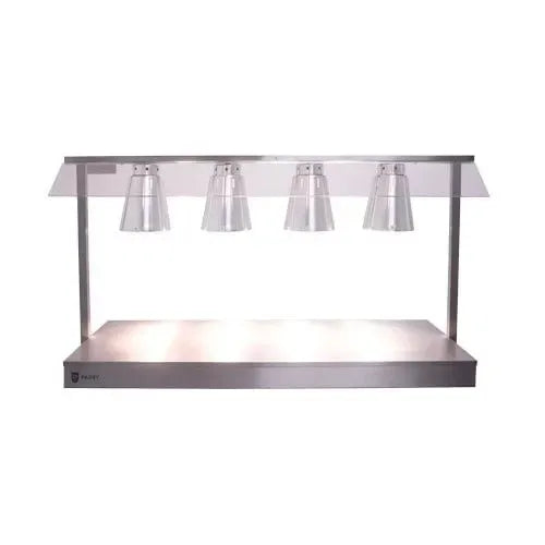 Carvery Servery with Heated Base & 4 Heat Lamps – Stainless Steel, 2kW Commercial Food Display