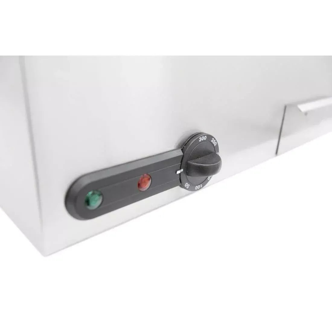 Double Zone Commercial Electric Griddle – 750mm Stainless Steel Plate, Dual 3kW Elements, Countertop