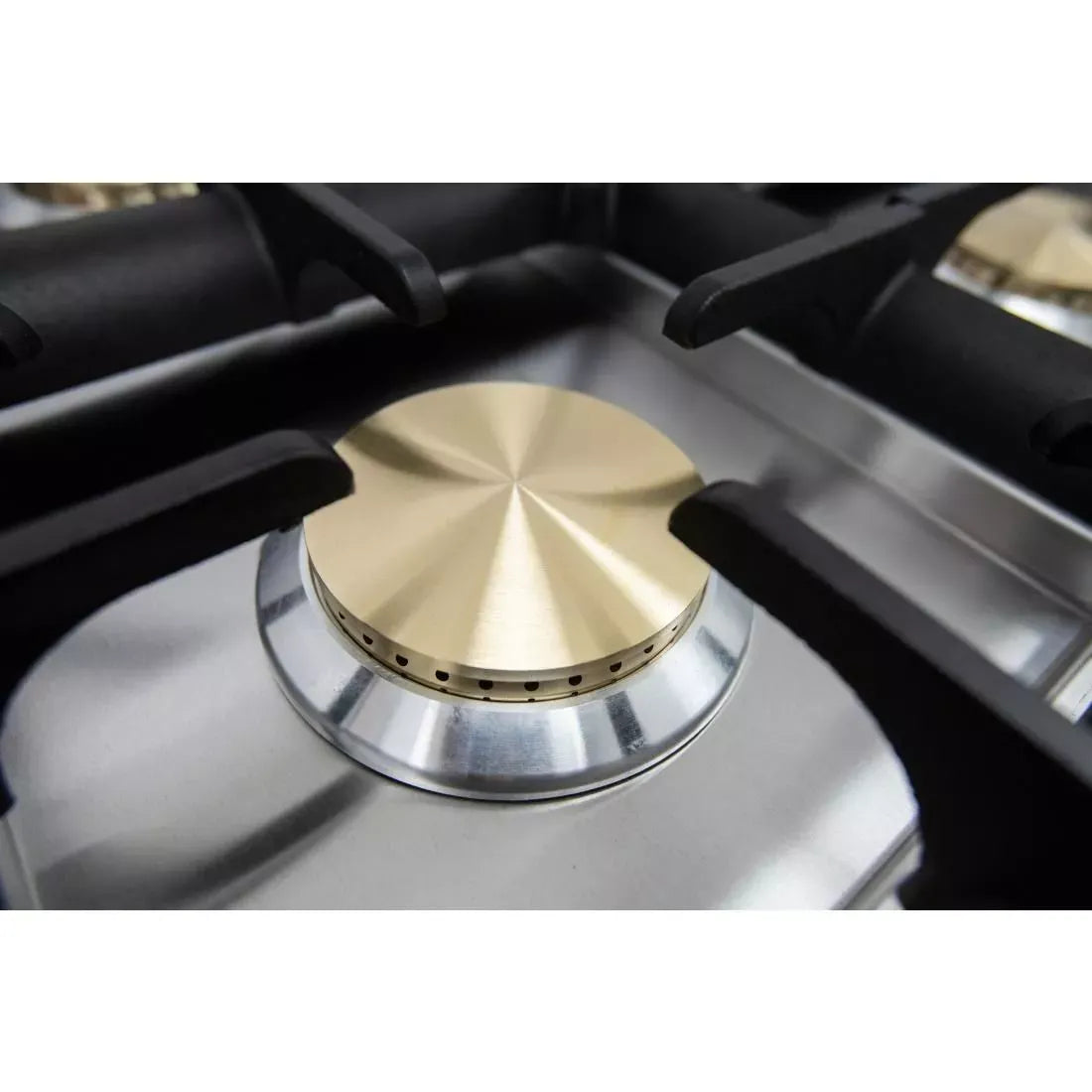 4-Burner LPG & Natural Gas Boiling Hob – Stainless Steel Countertop Cooker, Flame Failure Safety