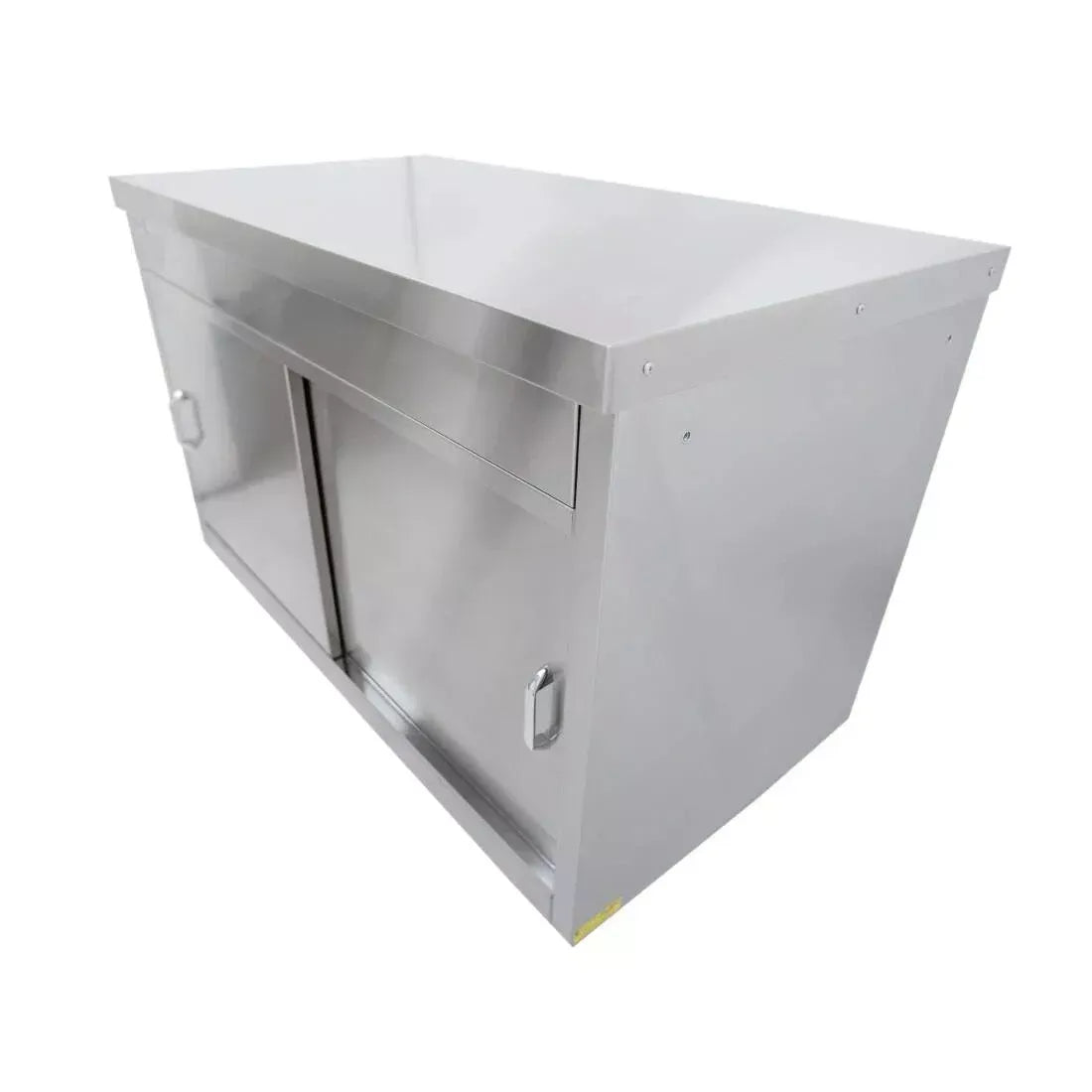 Mobile Ambient Storage Cupboard – 1500mm Stainless Steel, Sliding Doors, Adjustable Shelves