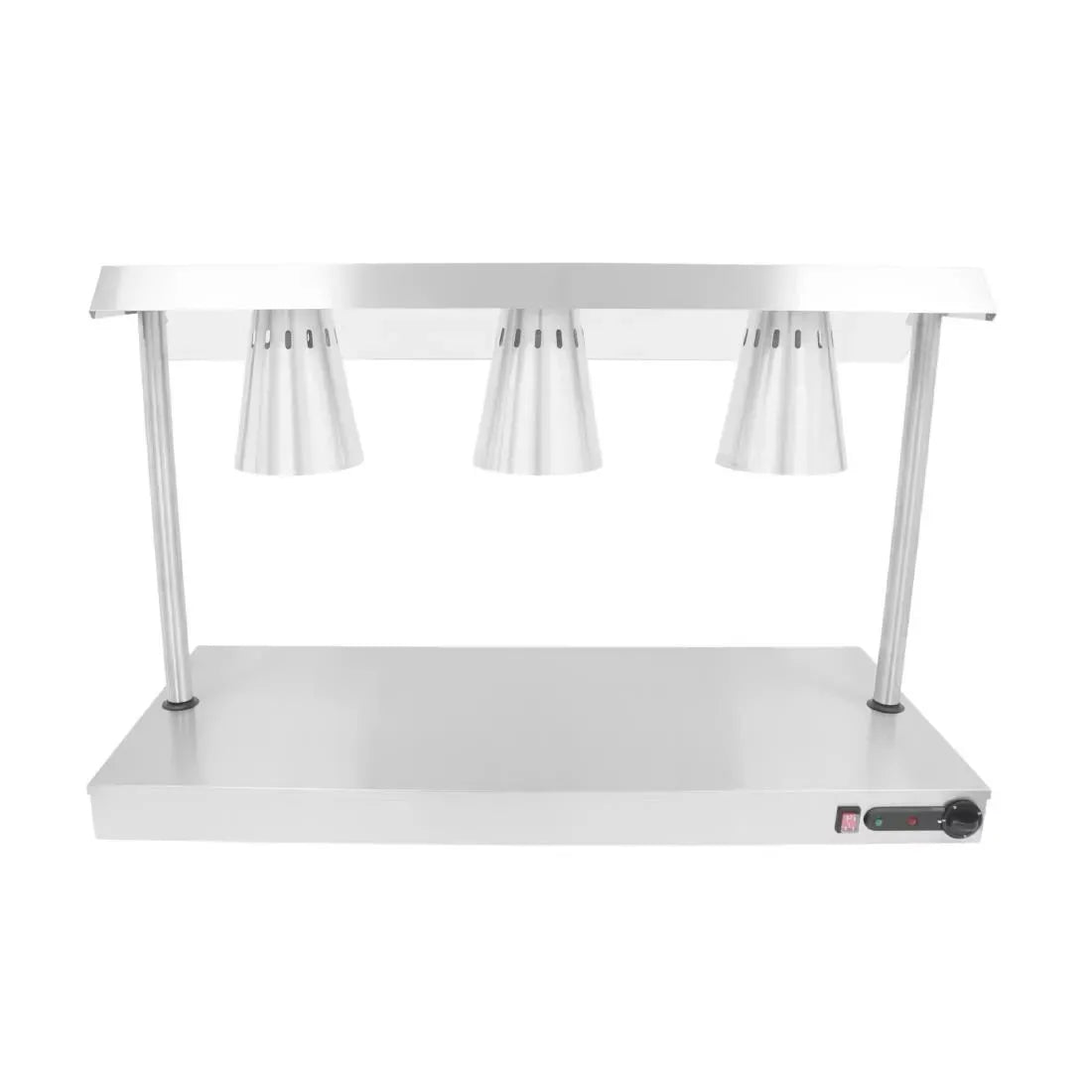 Carvery Servery with 3 Heat Lamps & Heated Base – Stainless Steel, 1.3kW, 1165x505x737mm