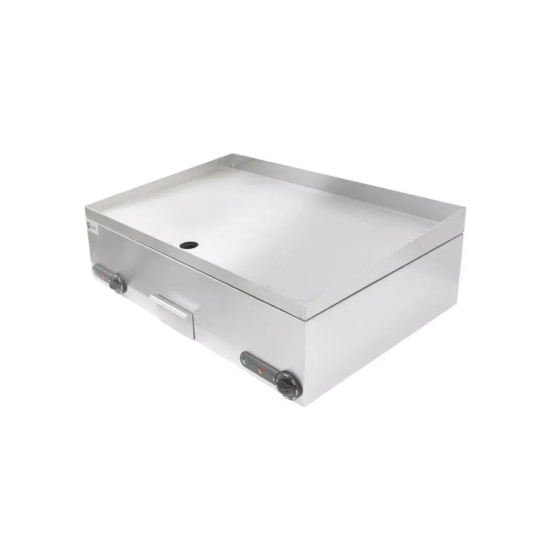 Double Zone Commercial Electric Griddle – 750mm Stainless Steel Plate, Dual 3kW Elements, Countertop