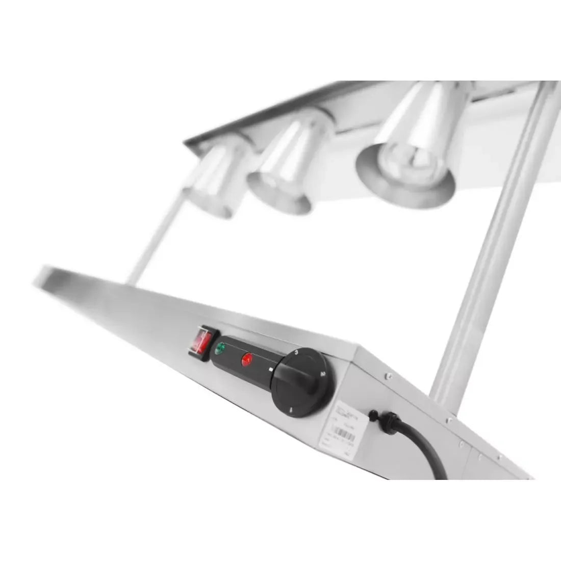 Carvery Servery with 3 Heat Lamps & Heated Base – Stainless Steel, 1.3kW, 1165x505x737mm