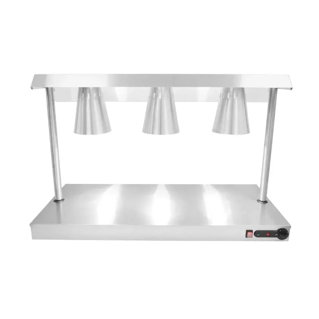 Carvery Servery with 3 Heat Lamps & Heated Base – Stainless Steel, 1.3kW, 1165x505x737mm