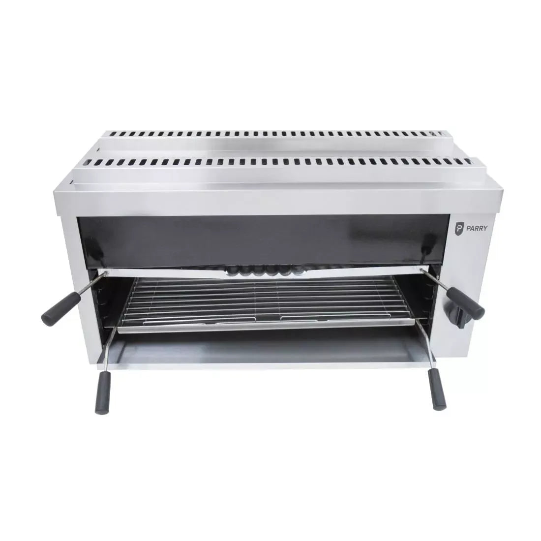 Natural Gas Salamander Wall Grill – Dual Zone, Auto Ignition, Adjustable Flame, Wall or Stand Mountable