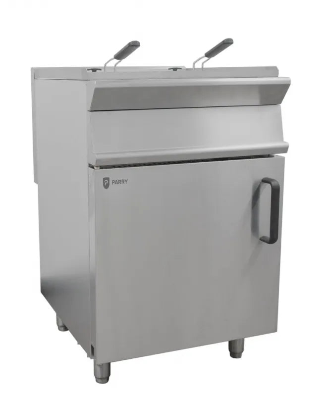 LPG Double Pedestal Gas Fryer – 2x12L Commercial Deep Fryer, Thermostatic Control, Piezo Ignition
