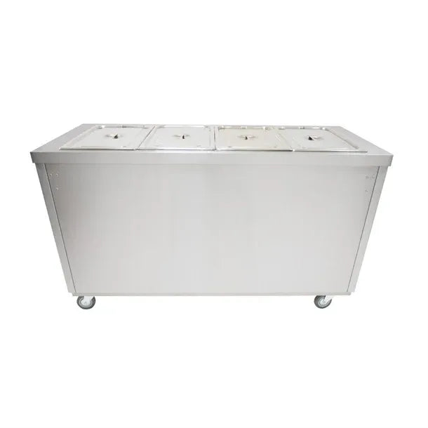1500mm Hot Cupboard with Bain Marie Top – Stainless Steel, Wet/Dry Heat, Sliding Doors, Adjustable Shelves, 5.3kW