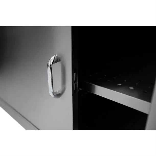 1800mm Commercial Hot Cupboard – Stainless Steel, Thermostatic Control, Adjustable Shelf, Lockable Castors