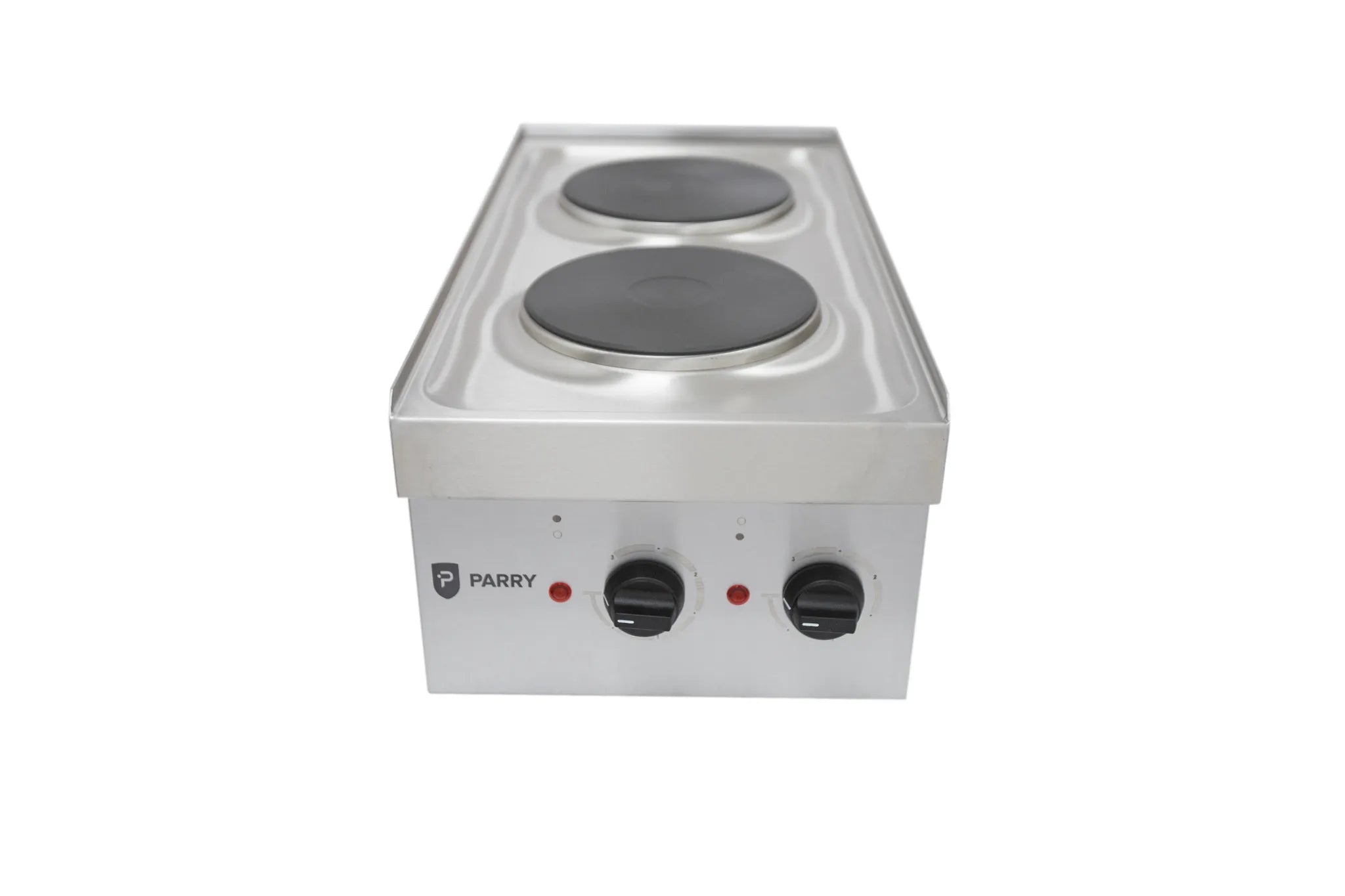 Compact Single Electric Hob Unit – 2 x 1.5kW Sealed Hot Plates, 6 Heat Settings, Stainless Steel, 13A Plug