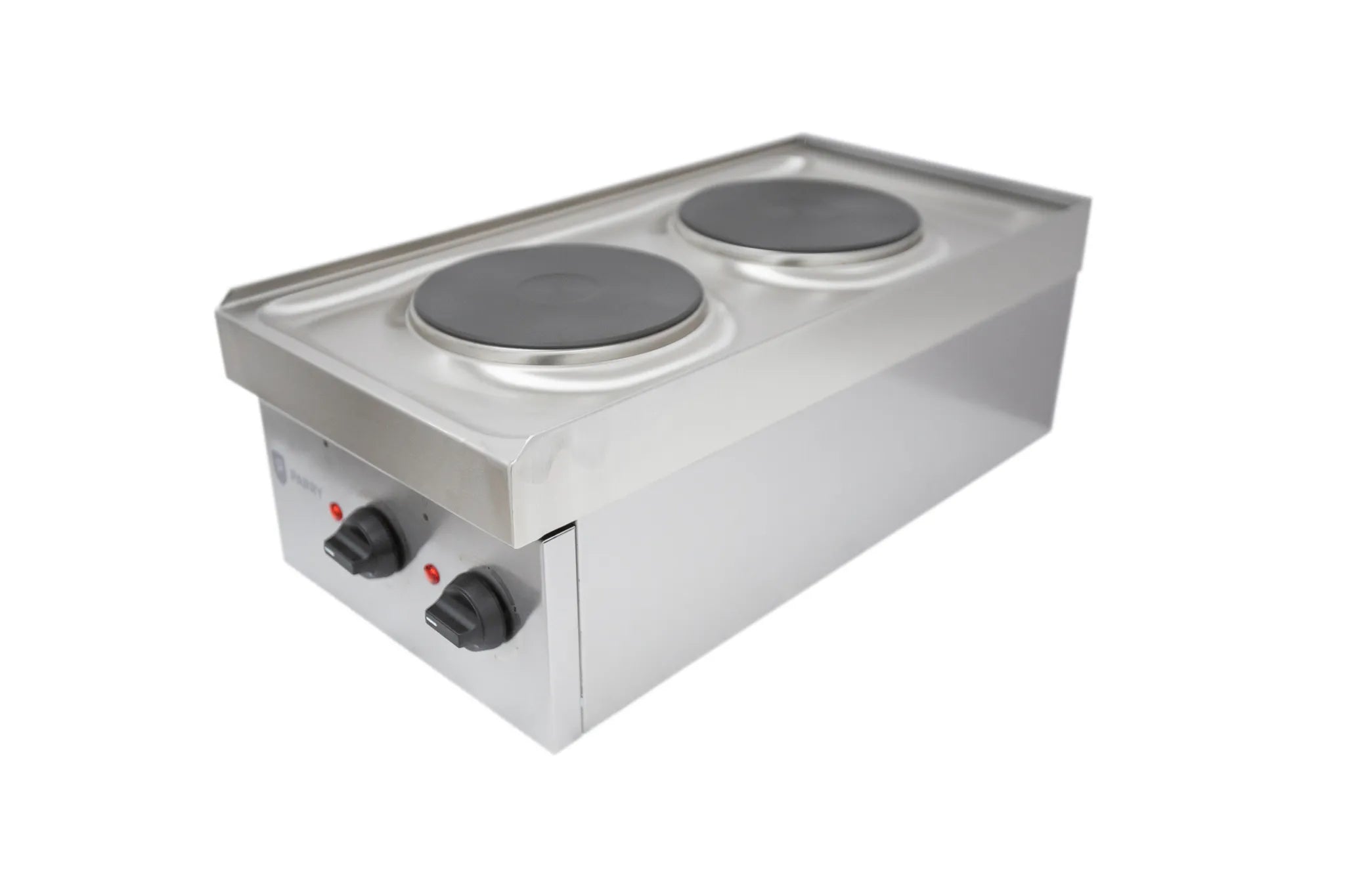 Compact Single Electric Hob Unit – 2 x 1.5kW Sealed Hot Plates, 6 Heat Settings, Stainless Steel, 13A Plug